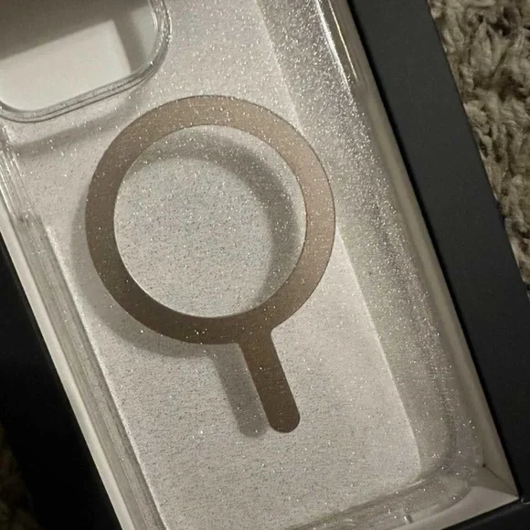 Speck Presidio Perfect Clear Glitter Case for iPhone 6.7" Pro - Silver - Picture 3 of 3